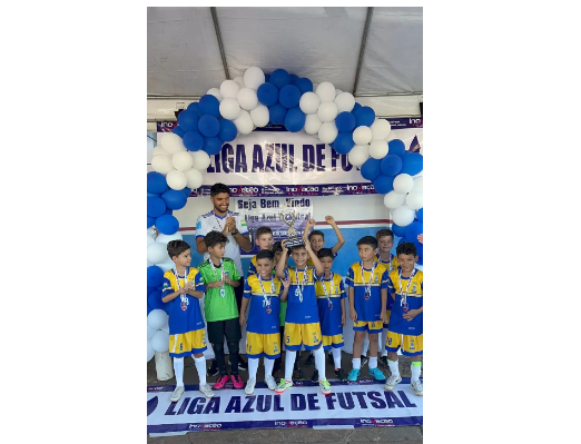 Imagem de compartilhamento para o artigo Escolinha Municipal de Futsal de Chapadão do Sul ganha destaque na Liga Azul da MS Todo dia
